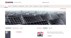 Desktop Screenshot of kyocerasolar.eu